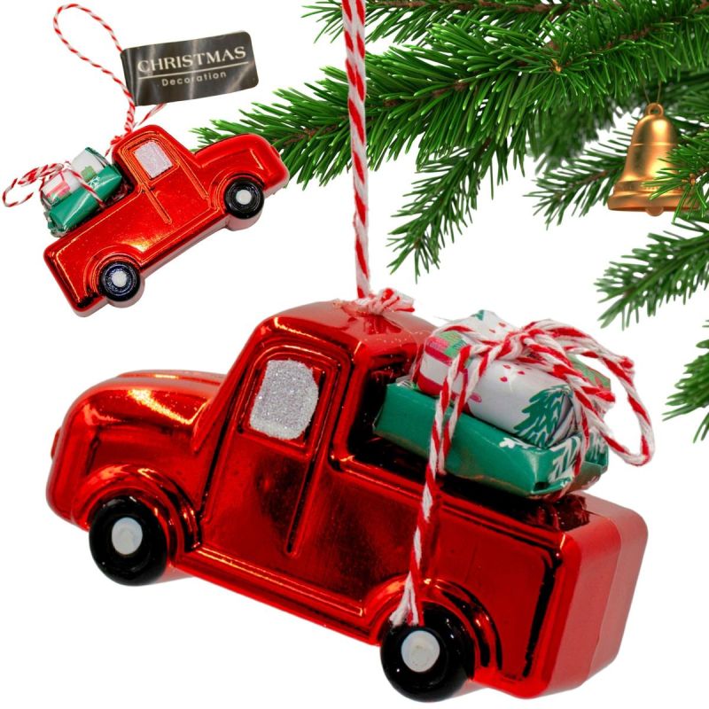6. HANGING DECORATION BAUBLE CAR RED