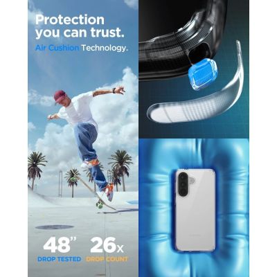 10. Spigen Ultra Hybrid Case for Samsung Galaxy A57 5G - Transparent