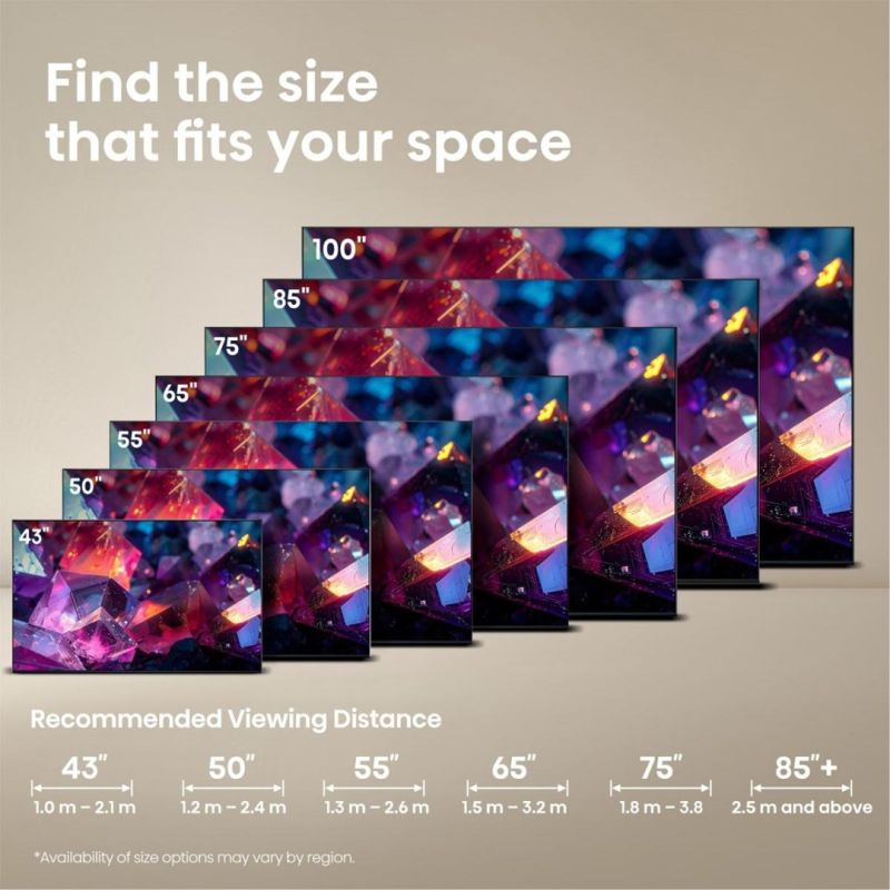 7. Hisense 65E7S PRO 165.1 cm (65") 4K Ultra HD Smart TV Wi-Fi Black