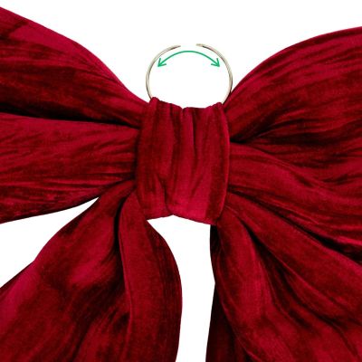 22. DECORATIVE BURGUNDY BOW 67x72x9CM MICA