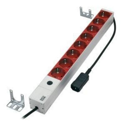 MicroConnect 8-Port 19" 1U Power Strip
