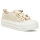 Women's mesh sneakers on the platform, beige, Filippo DTN7855