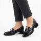 5. Women's black block heel shoes M. DASZYŃSKI SA267-2