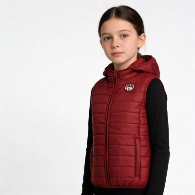 5. Geographical Norway Vatika Hood EO 233 Jr vest WW2008E/GNO-Burgundy