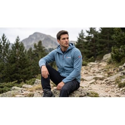 4. Men’s Fleece Jacket Geographical Norway TUGOOD PETROLE DB MEN 233 (WZ3337H/GN-PETROL)
