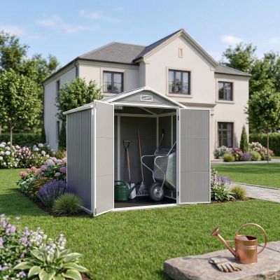 11. PVC GARDEN TOOL HOUSE 181x135x210CM