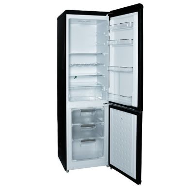 8. Ravanson LKK-250RB 250l Retro Refrigerator | LED lighting | Vintage style | 545 x 585 x 182 mm | Black