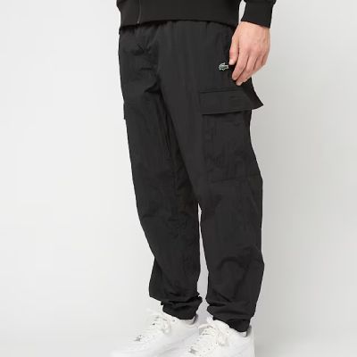 Men's Lacoste Woven Cargo Joggers Black - XH5121-00-031
