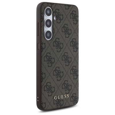 4. Guess GUHCS24FEG4GFBR S24 FE S721 brown/brown hardcase 4G Metal Gold Logo