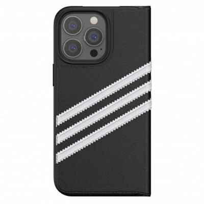 5. Adidas OR Booklet Case PU for iPhone 13 Pro / iPhone 13 - Black and White
