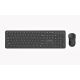 GEMBIRD WIRELESS SLIM PRO BUSINESS DESK KEYBOARD + MOUSE SET, BLACK, US LAYOUT