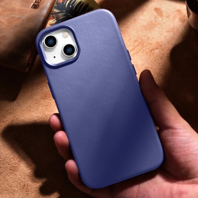 16. iCarer Case Leather Case Cover for iPhone 14 Light Purple (WMI14220705-LP) (MagSafe Compatible)