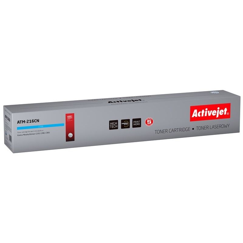 Activejet ATM-216CN Toner (replaces Konica Minolta TN216C; Supreme; 26,000 pages; blue)