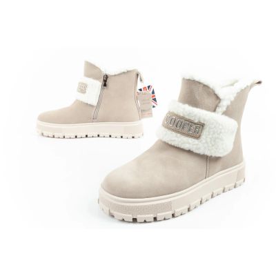 8. Lee Cooper women's boots winter boots fashionable sheepskin insulated leather beige