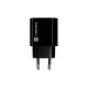 3. NATEC RIBERA 1X USB-A 18W BLACK WALL CHARGER