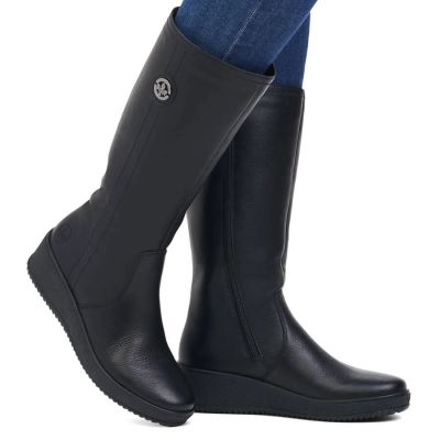 45. Rieker W RKR237B Leather Waterproof Boots Lined with Lambswool