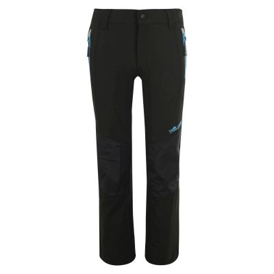 Trollkids Kids Lysefjord Pants black softshell pants for girls/boys (147-603)