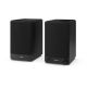 6. Sharp Bookshelf Speakers 2-Way Black Wired and Wireless 60W