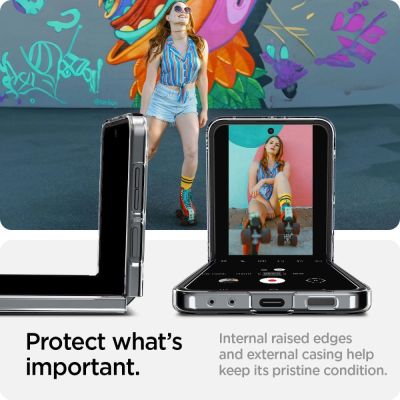 15. Spigen Airskin Case for Samsung Galaxy Z Flip 6 - Clear