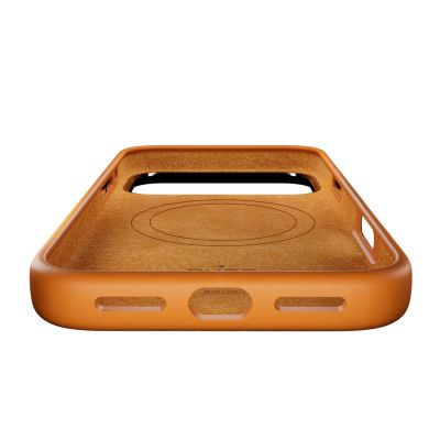 6. Puro Icon Mag Pro Liquid Silicone Case for iPhone 17 Pro Max, MagSafe Compatible, with Camera Protection and Aluminum Buttons - Orange