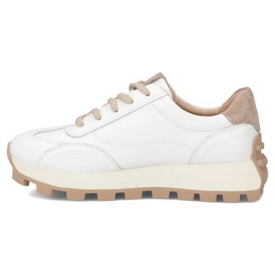 4. Leather platform sneakers, white, Filippo DP7498