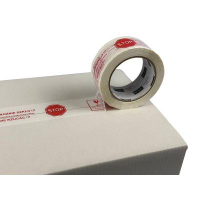 5. BSTech adhesive tape with print 48x100m "Careful glass"
