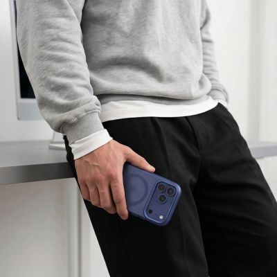 6. Tech-Protect MagZero MagSafe case for iPhone 17 Pro / 18 Pro - matte navy blue