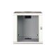 8. Digitus Unique 19" 12U 600x450 wall-mounted network cabinet, glass door, gray, undivided, assembled, 100kg