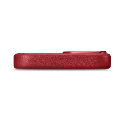 5. iCarer Case Leather case cover made of natural leather for iPhone 14 Plus red (compatible with MagSafe)
