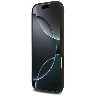 5. Mercedes Leather Star Pattern Stripes MagSafe case for iPhone Air - black