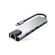 2. Tech-Protect HB02 HUB Adapter 6in1 USB-C + USB2.0 + USB3.0 + HDMI 4K 30Hz + RJ45 + PD100W - gray