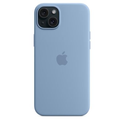 5. Apple Silicone Case with MagSafe Winter Blue, for iPhone 15 Plus