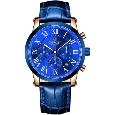 Giewont Chronograph Sapphire Copper Blue Men's Watch GW6260-A5