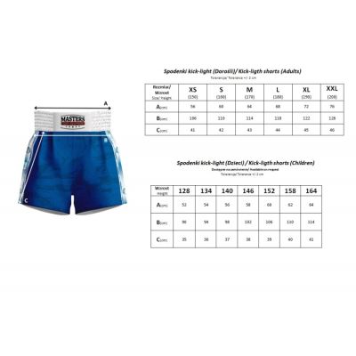 4. Kick Light Training Shorts MASTERS (WAKO APPROVED)