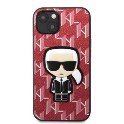 3. Karl Lagerfeld KLHCP13MPMNIKPI iPhone 13 6.1" hardcase red/red Monogram Ikonik Patch