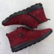 4. Women's leather suede ankle boots in burgundy Rieker Z0022-35