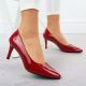 3. Women's patent leather pumps, red, Sergio Leone 1336