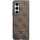 2. Guess Leather 4G Triangle Strass case for Samsung Galaxy Z Fold 5 - brown