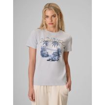 Women's regular printed T-shirt 4F 4FRAW26TTSHF4374-34S