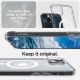 6. Spigen Ultra Hybrid Mag Case with MagSafe for iPhone 14 - Clear/White