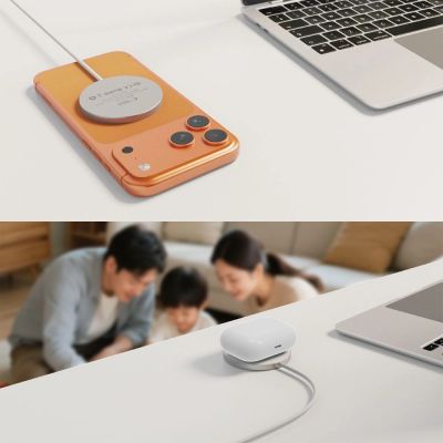 6. Tech-Protect A50 MagSafe 25W QI2.2 Wireless Charger - White