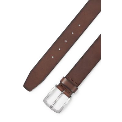 3. Boss Informal Jor-V_Sz40 men's belt made of genuine leather with a metal buckle