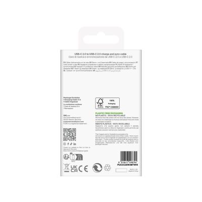 3. Puro TPE 25W USB-C - USB-C 3m Cable - White