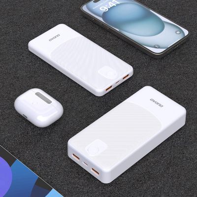 9. Powerbank Dudao K10 10000mAh 2.4A 2 x USB-A - white