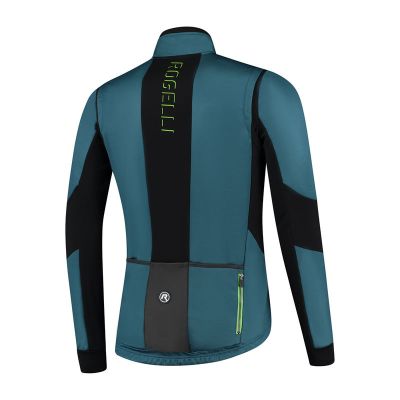 2. Rogelli BRAVE winter jacket blue-lime 2XL
