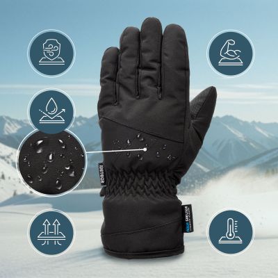 9. Meteor Nevis L winter gloves black