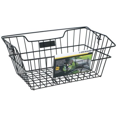 DUNLOP BICYCLE REAR RACK BASKET 41.5 x 30.5 x 20 CM