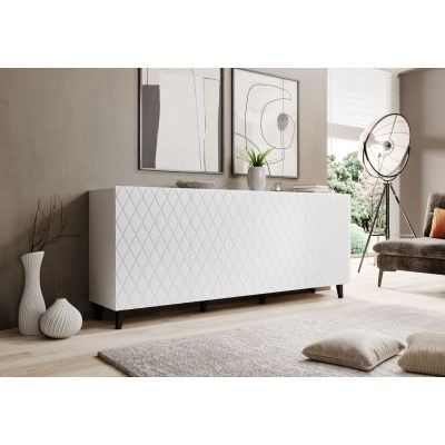 3. ASTI chest of drawers 200x42x82 white matt