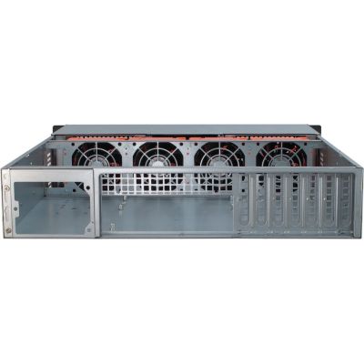 5. Inter-Tech 2U-20255 Rack Black, Stainless Steel