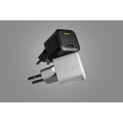 6. GREEN CELL USB-C CHARGER GAN GC POWERGAN 33W PD 3.0 QC 3.0 USB-C BLACK